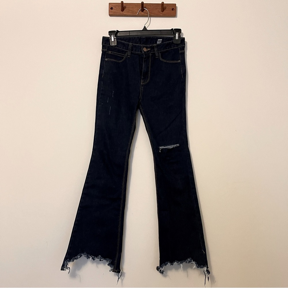Dark blue jeans made in Korea